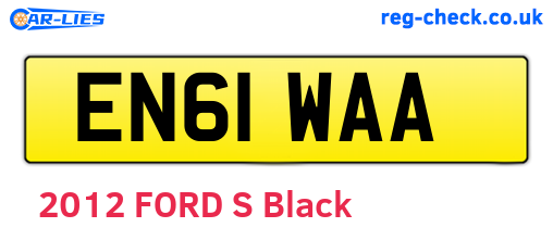 EN61WAA are the vehicle registration plates.