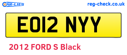 EO12NYY are the vehicle registration plates.