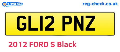GL12PNZ are the vehicle registration plates.
