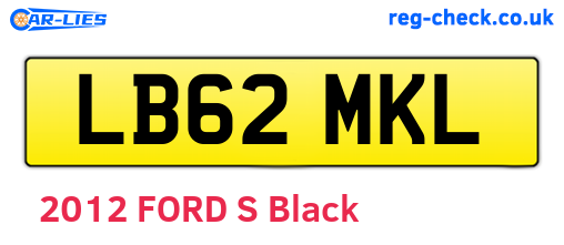 LB62MKL are the vehicle registration plates.