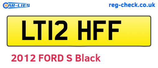 LT12HFF are the vehicle registration plates.