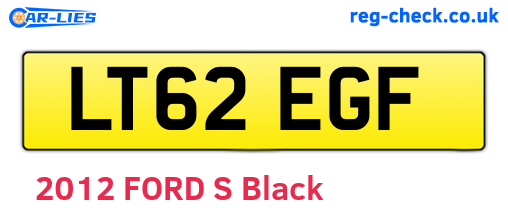 LT62EGF are the vehicle registration plates.