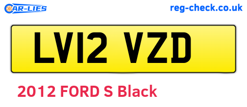 LV12VZD are the vehicle registration plates.