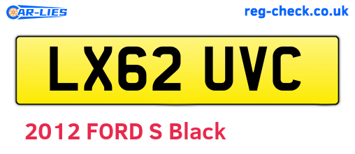 LX62UVC are the vehicle registration plates.