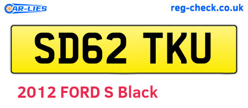 SD62TKU are the vehicle registration plates.