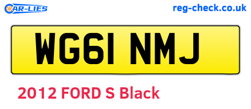 WG61NMJ are the vehicle registration plates.