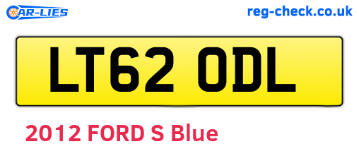 LT62ODL are the vehicle registration plates.