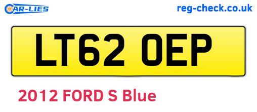 LT62OEP are the vehicle registration plates.