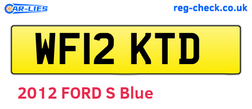 WF12KTD are the vehicle registration plates.