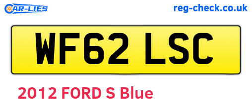 WF62LSC are the vehicle registration plates.