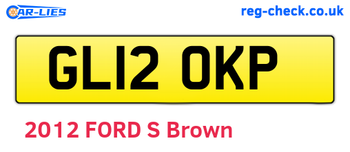 GL12OKP are the vehicle registration plates.