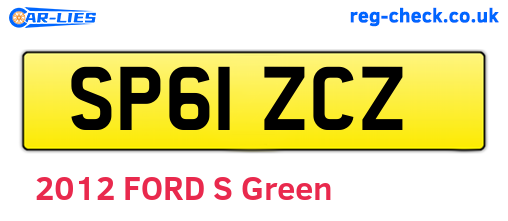 SP61ZCZ are the vehicle registration plates.