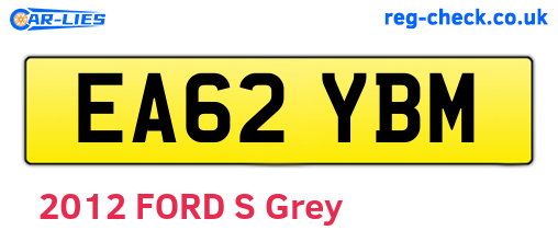 EA62YBM are the vehicle registration plates.