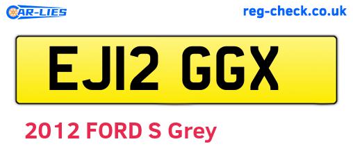 EJ12GGX are the vehicle registration plates.