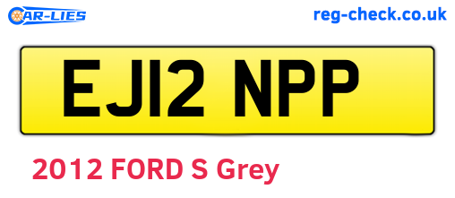 EJ12NPP are the vehicle registration plates.
