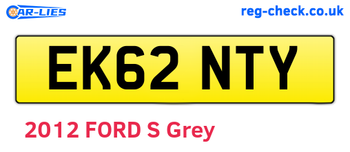 EK62NTY are the vehicle registration plates.