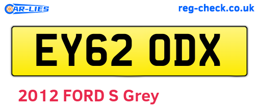 EY62ODX are the vehicle registration plates.