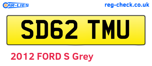 SD62TMU are the vehicle registration plates.