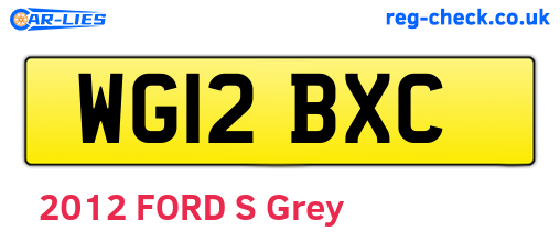WG12BXC are the vehicle registration plates.