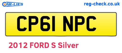 CP61NPC are the vehicle registration plates.