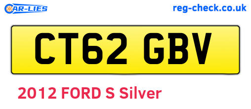 CT62GBV are the vehicle registration plates.
