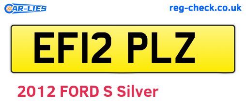 EF12PLZ are the vehicle registration plates.