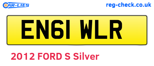 EN61WLR are the vehicle registration plates.