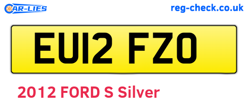 EU12FZO are the vehicle registration plates.