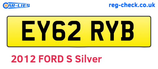 EY62RYB are the vehicle registration plates.