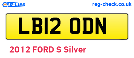 LB12ODN are the vehicle registration plates.