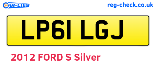 LP61LGJ are the vehicle registration plates.