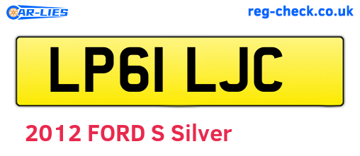 LP61LJC are the vehicle registration plates.