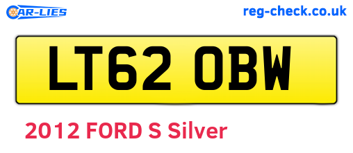 LT62OBW are the vehicle registration plates.
