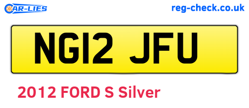 NG12JFU are the vehicle registration plates.