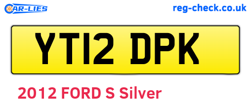 YT12DPK are the vehicle registration plates.