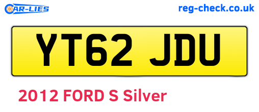 YT62JDU are the vehicle registration plates.