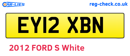 EY12XBN are the vehicle registration plates.