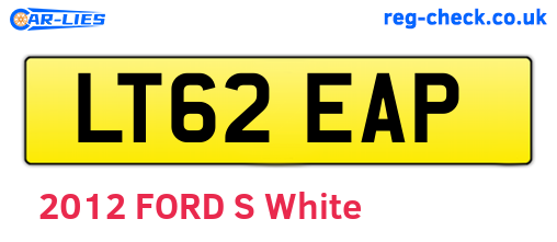 LT62EAP are the vehicle registration plates.
