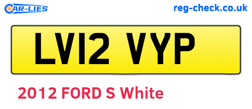 LV12VYP are the vehicle registration plates.