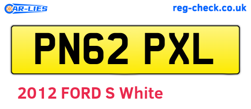 PN62PXL are the vehicle registration plates.