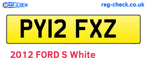 PY12FXZ are the vehicle registration plates.