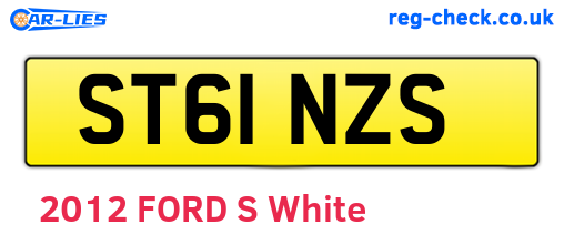 ST61NZS are the vehicle registration plates.