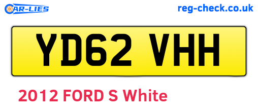 YD62VHH are the vehicle registration plates.