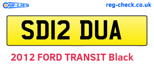 SD12DUA are the vehicle registration plates.