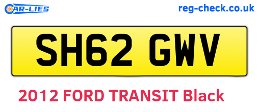 SH62GWV are the vehicle registration plates.