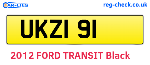 UKZ191 are the vehicle registration plates.