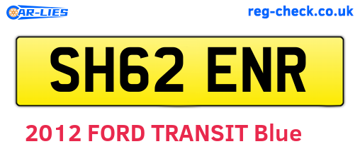SH62ENR are the vehicle registration plates.