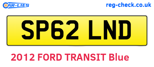 SP62LND are the vehicle registration plates.