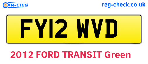 FY12WVD are the vehicle registration plates.
