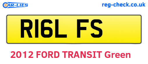 R16LFS are the vehicle registration plates.